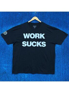 Blink-182 Work Suck Rock T-Shirt Size XXL